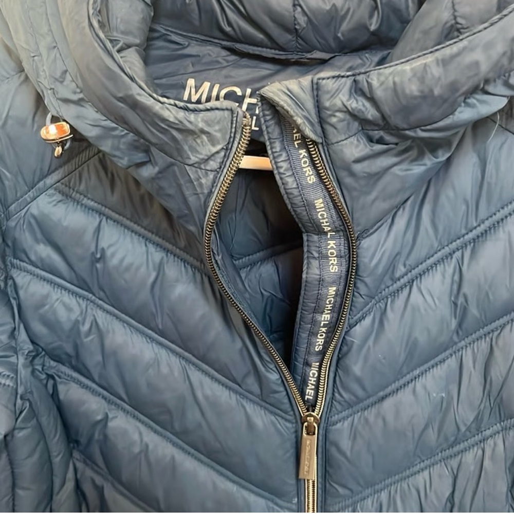 Michael Kors Navy Quilted Jacket